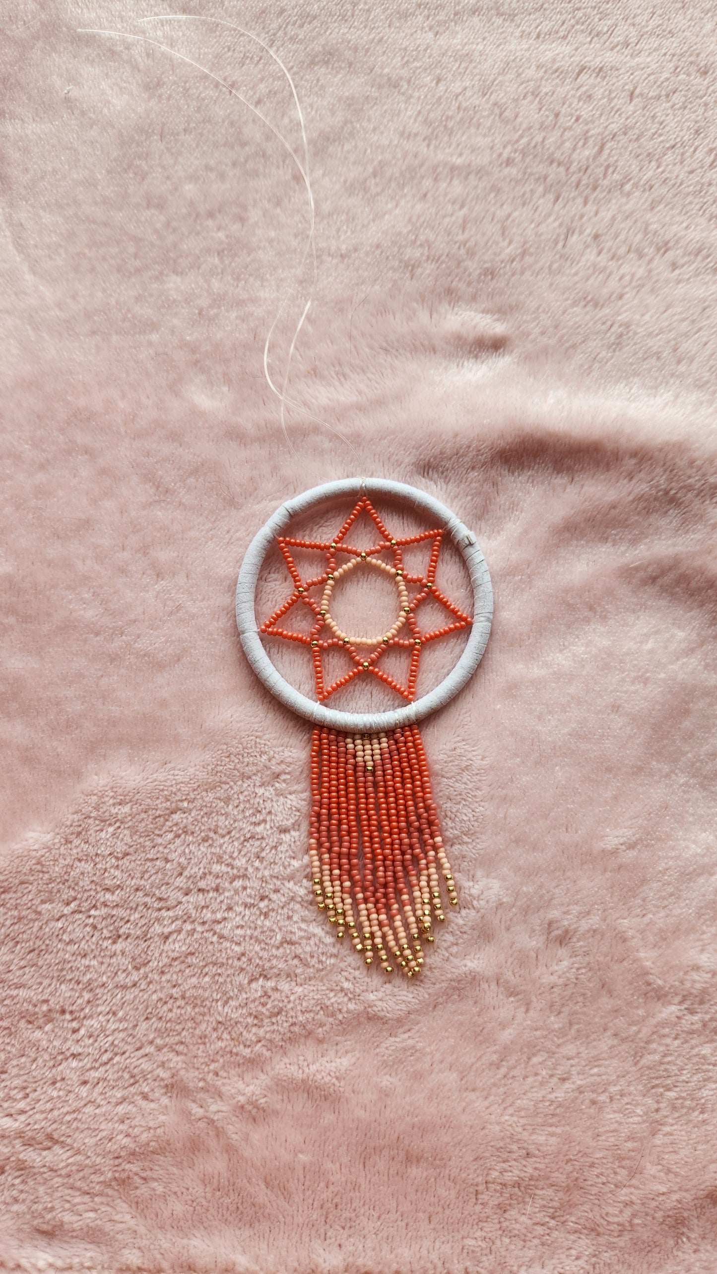 Orange and Pink Mini Dreamcatcher