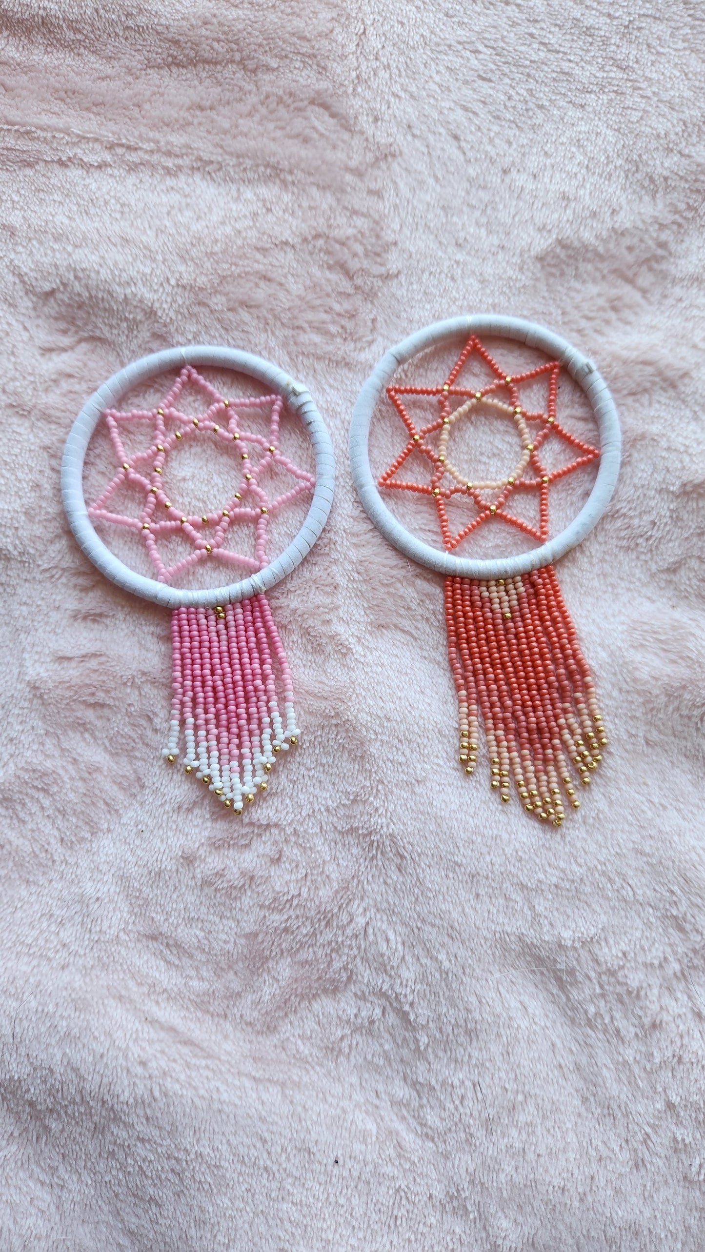 Orange and Pink Mini Dreamcatcher
