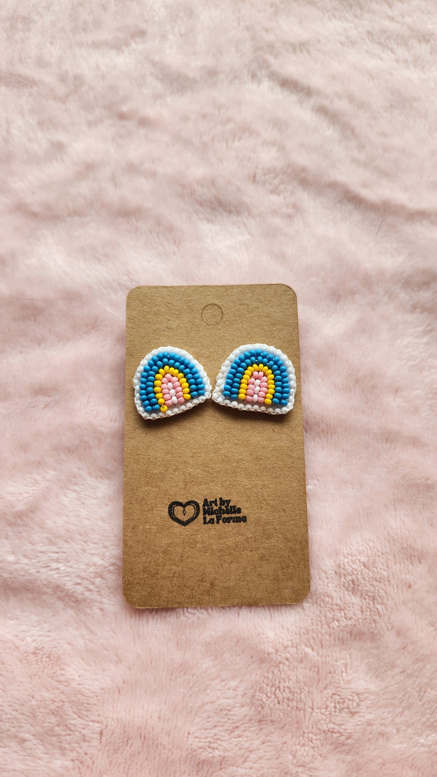 Lucky Charms Beaded Earrings - Rainbows